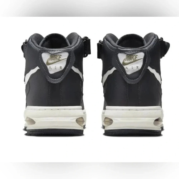 Nike Air Force 1 Mid Blk White - Picture 2 of 6